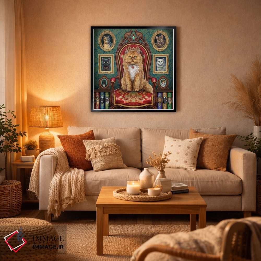 تابلو دکوراتیو "دیوانه وار عاشق گربه ها" اثر لیزا پارکر - D6B
