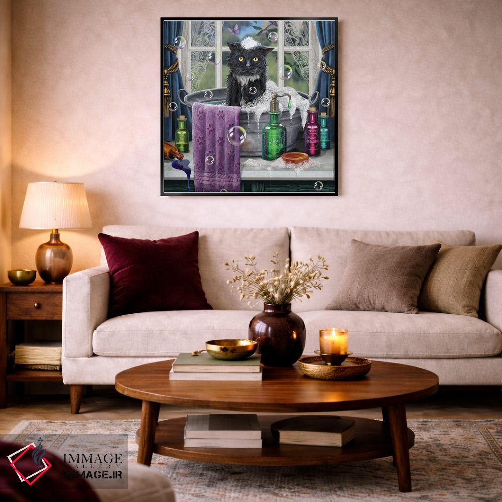 تابلو دکوراتیو "زمان حمام" اثر لیزا پارکر - D6B