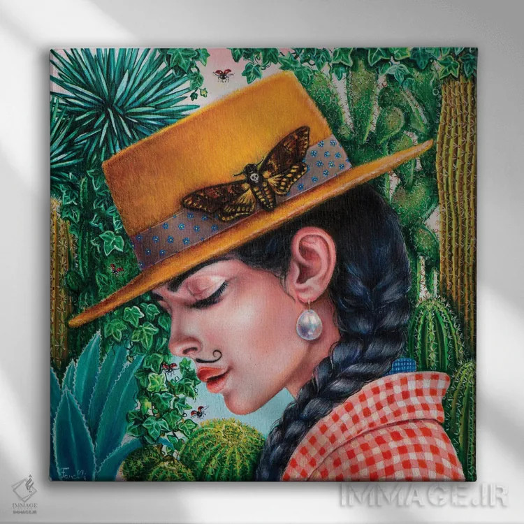 تابلو دکوراتیو "کویر چی واها" اثر لیوا پاکالنه فانلی - نمای روبهرو روی دیوار