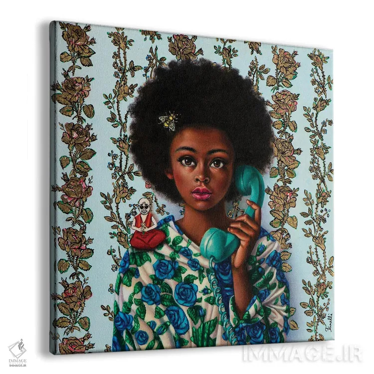 تابلو دکوراتیو سلام!؟ اثر لیوا پاکالنه فانلی - نمای پرسپکتیو محصول