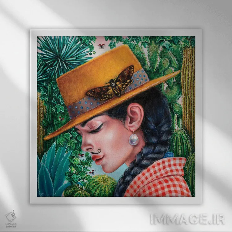 تابلو دکوراتیو "کویر چی واها" اثر لیوا پاکالنه فانلی - نمای قابدار سفید