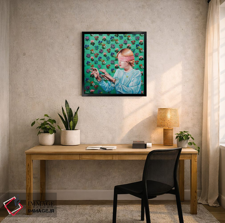 تابلو دکوراتیو "بازی کورکورانه " اثر لیوا پاکالنه فانلی - D6B