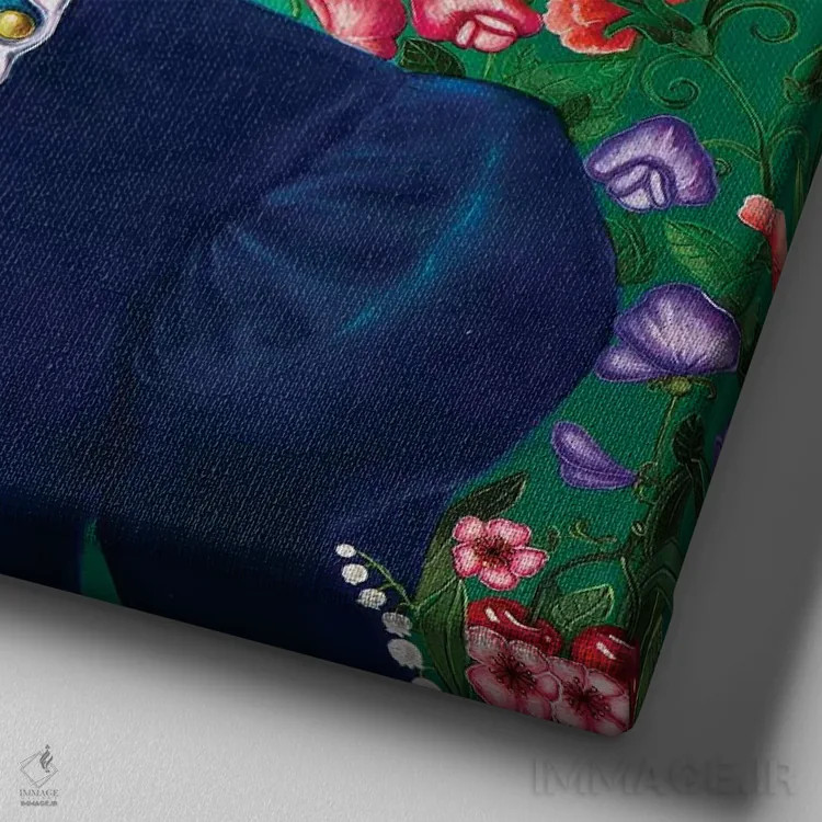 تابلو دکوراتیو بهار اثر لیوا پاکالنه فانلی - نمای نزدیک بافت بوم