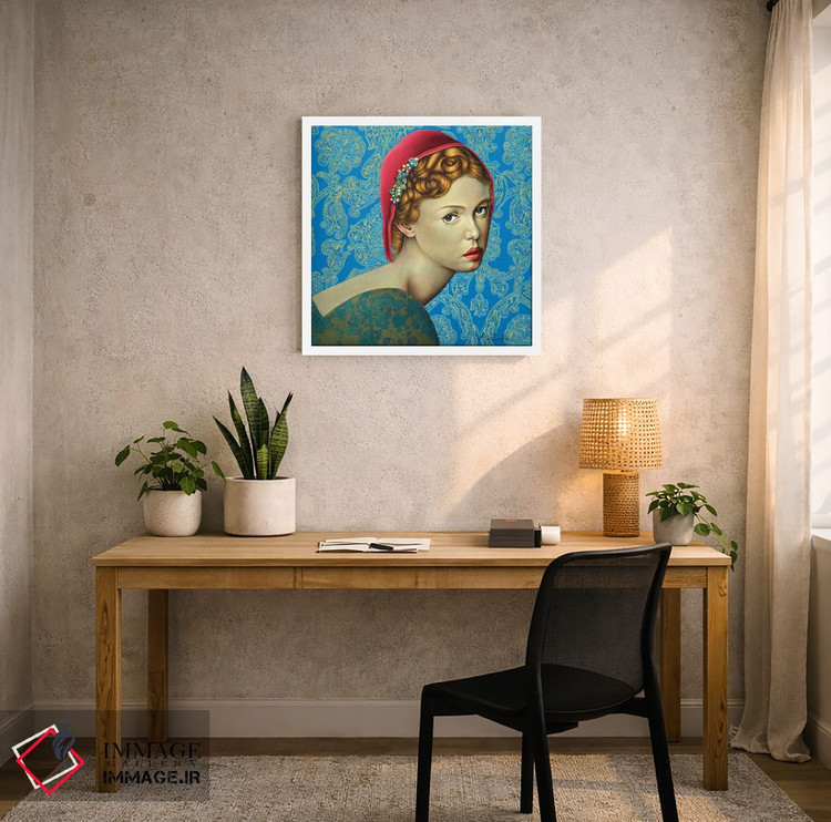 تابلو دکوراتیو شنل قرمزی اثر لیوا پاکالنه فانلی - D2W