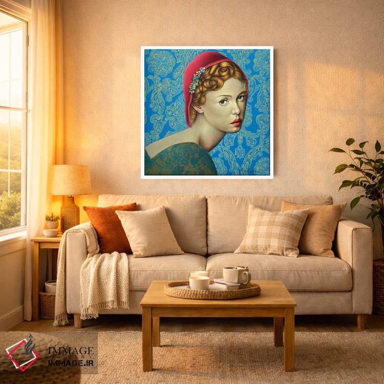 تابلو دکوراتیو شنل قرمزی اثر لیوا پاکالنه فانلی - D1W