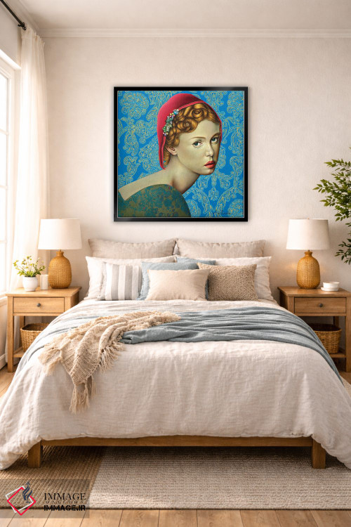 تابلو دکوراتیو شنل قرمزی اثر لیوا پاکالنه فانلی - D4B