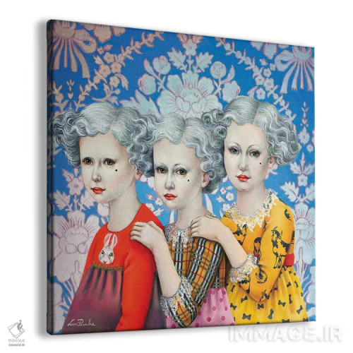 تابلو دکوراتیو سه خواهر اثر لیوا پاکالنه فانلی - نمای پرسپکتیو محصول