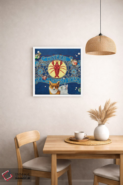 تابلو دکوراتیو رستوران خرچنگ اثر لیوا پاکالنه فانلی - D1W