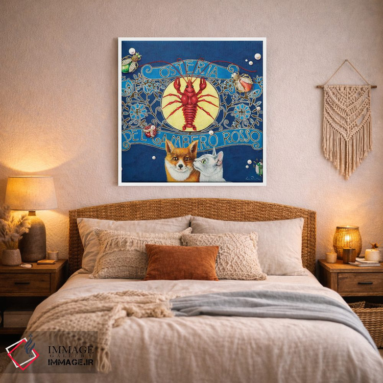 تابلو دکوراتیو رستوران خرچنگ اثر لیوا پاکالنه فانلی - D2W