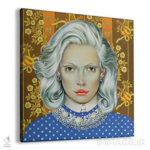 تابلو دکوراتیو دختری با موهای سفید اثر لیوا پاکالنه فانلی - نمای پرسپکتیو محصول