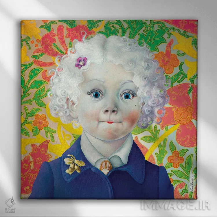 تابلو دکوراتیو چشم های بزرگ اثر لیوا پاکالنه فانلی - نمای روبهرو روی دیوار