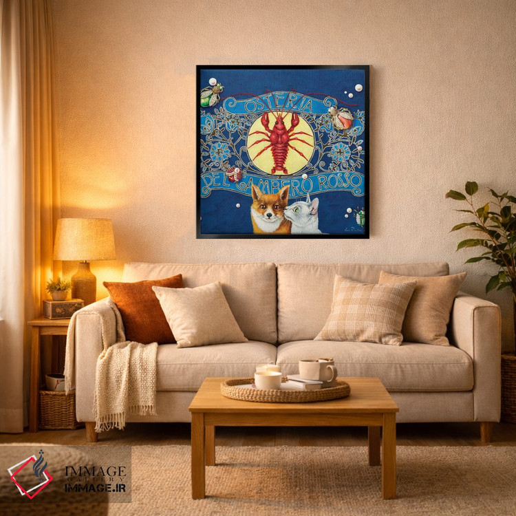 تابلو دکوراتیو رستوران خرچنگ اثر لیوا پاکالنه فانلی - D4B