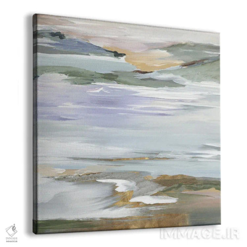 تابلو انتزاعی فواره خاموش ۲ اثر لرا - نمای پرسپکتیو محصول