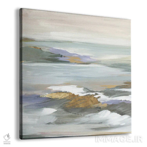 تابلو انتزاعی فواره خاموش ۱ اثر لرا - نمای پرسپکتیو محصول