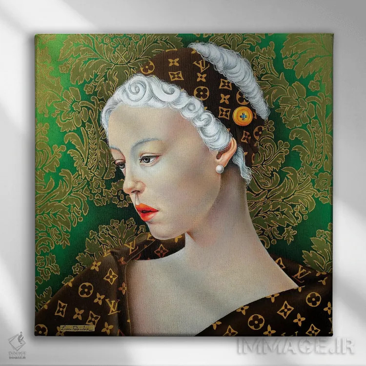 تابلو دکوراتیو زیبایی ویتون اثر لیوا پاکالنه فانلی - نمای روبهرو روی دیوار