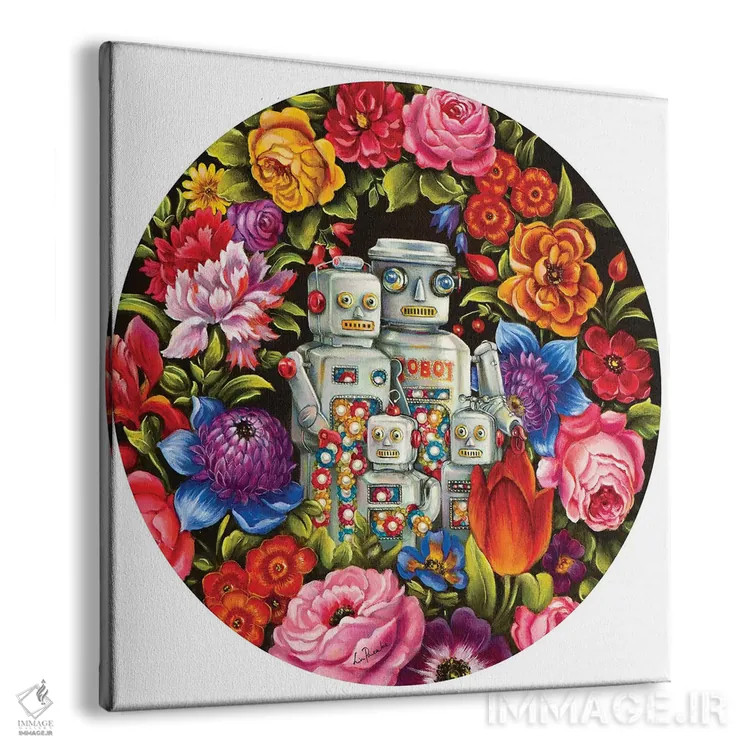 تابلو دکوراتیو خانواده قلع اثر لیوا پاکالنه فانلی - نمای پرسپکتیو محصول