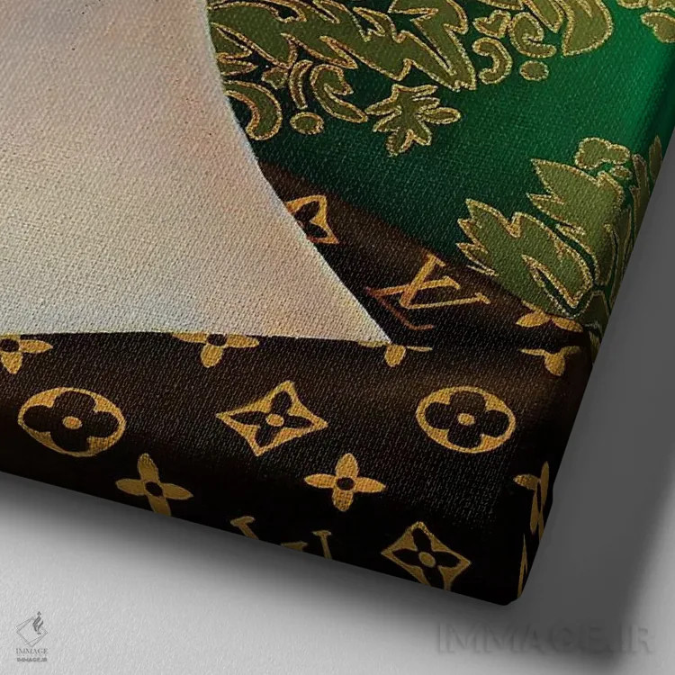 تابلو دکوراتیو زیبایی ویتون اثر لیوا پاکالنه فانلی - نمای نزدیک بافت بوم