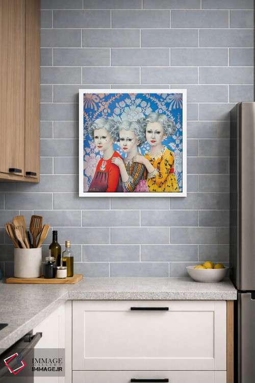 تابلو دکوراتیو سه خواهر اثر لیوا پاکالنه فانلی - D1W