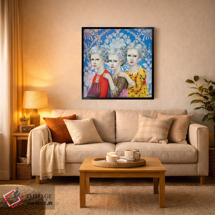 تابلو دکوراتیو سه خواهر اثر لیوا پاکالنه فانلی - D2B