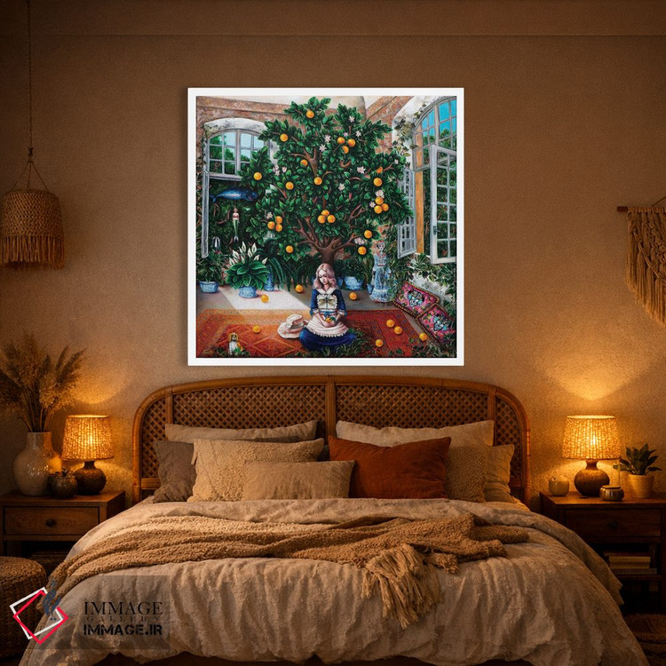 تابلو دکوراتیو درخت پرتقال اثر لیوا پاکالنه فانلی - D1W