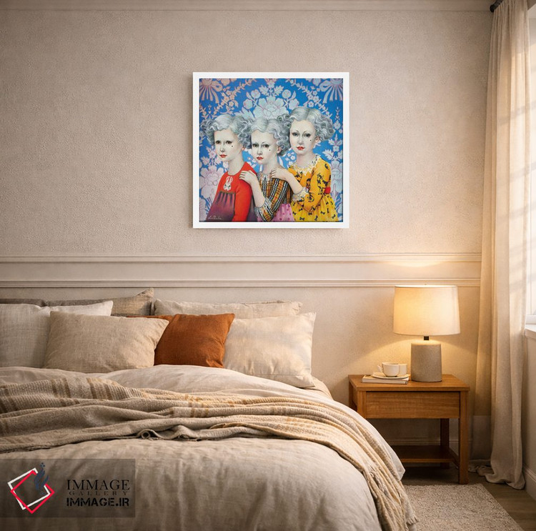 تابلو دکوراتیو سه خواهر اثر لیوا پاکالنه فانلی - D3W