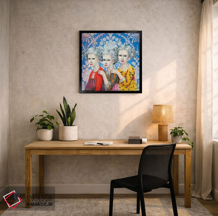 تابلو دکوراتیو سه خواهر اثر لیوا پاکالنه فانلی - D5B