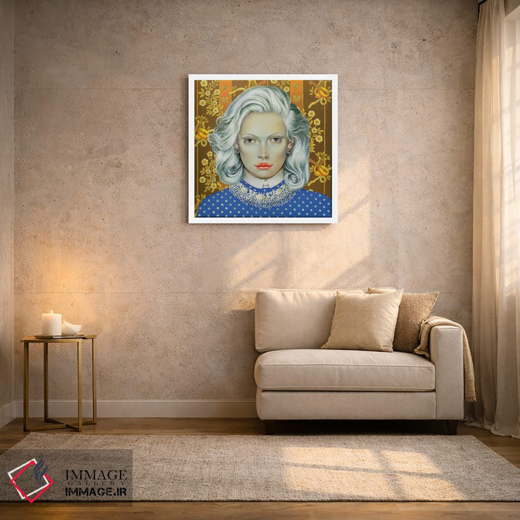 تابلو دکوراتیو دختری با موهای سفید اثر لیوا پاکالنه فانلی - D2W