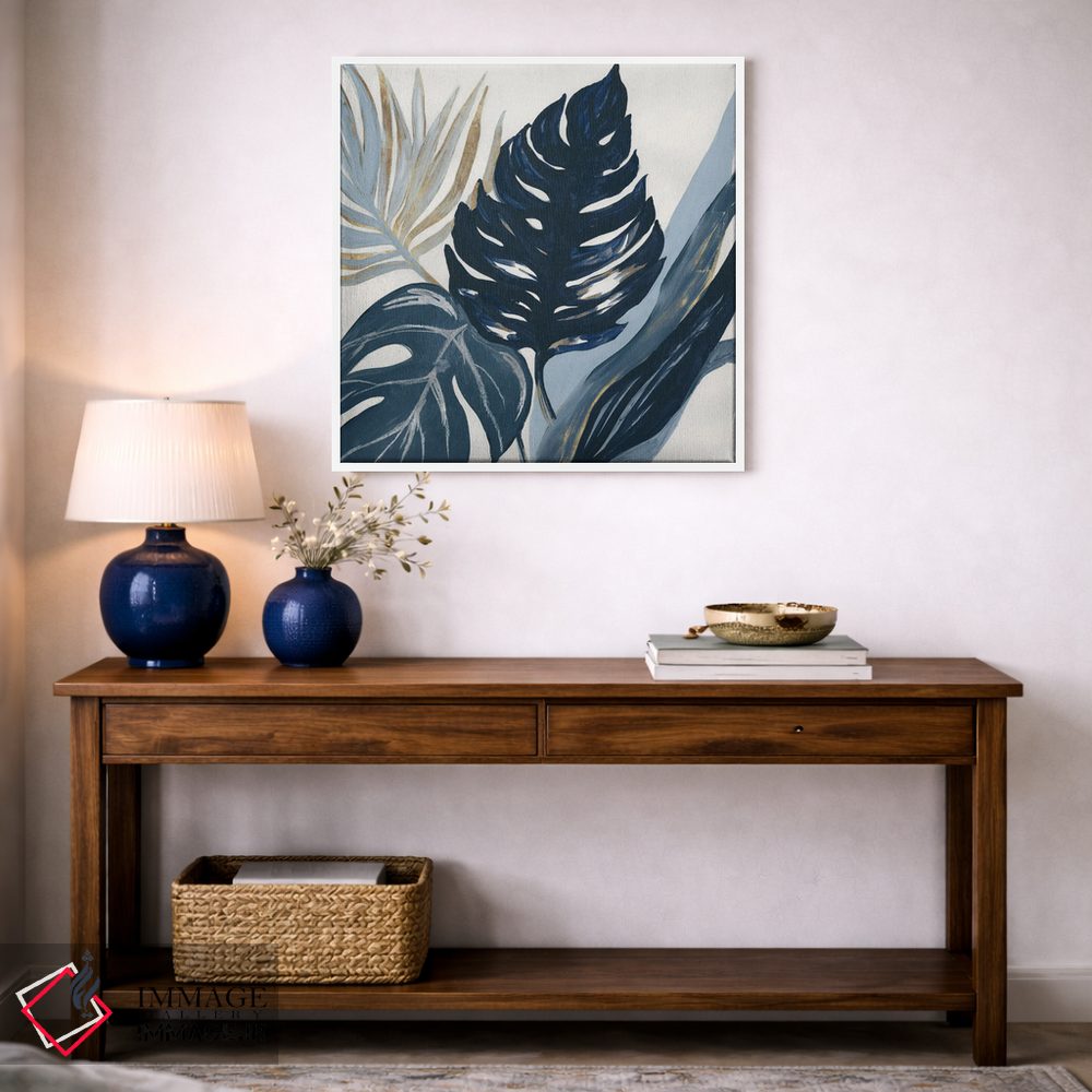 تابلو دکوراتیو نخل های آبی اثر لرا - D4W