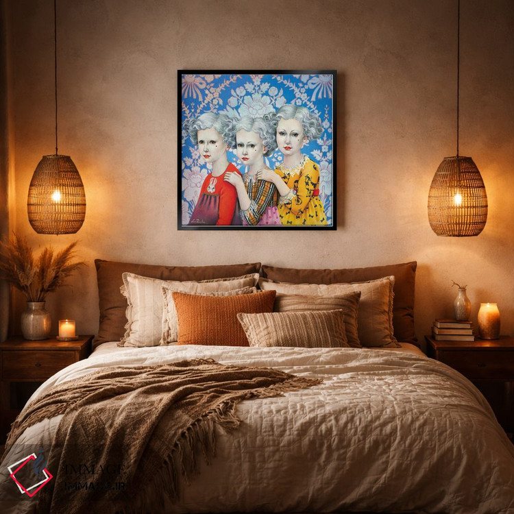 تابلو دکوراتیو سه خواهر اثر لیوا پاکالنه فانلی - D6B