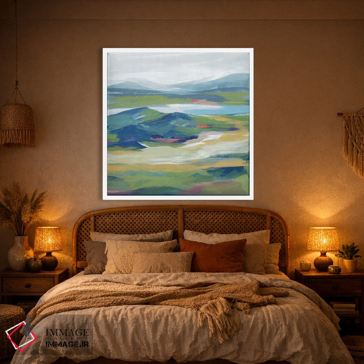 تابلو انتزاعی دشت غرش کنان اثر لرا - D1W