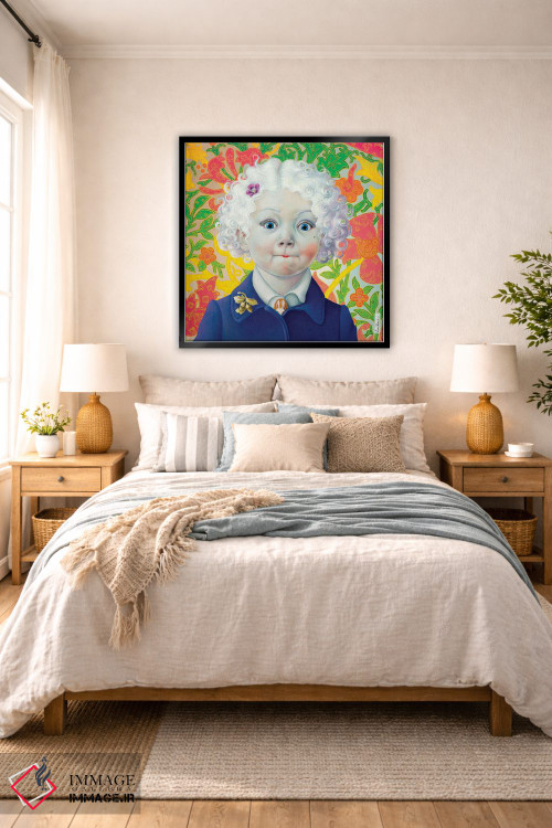 تابلو دکوراتیو چشم های بزرگ اثر لیوا پاکالنه فانلی - D6B