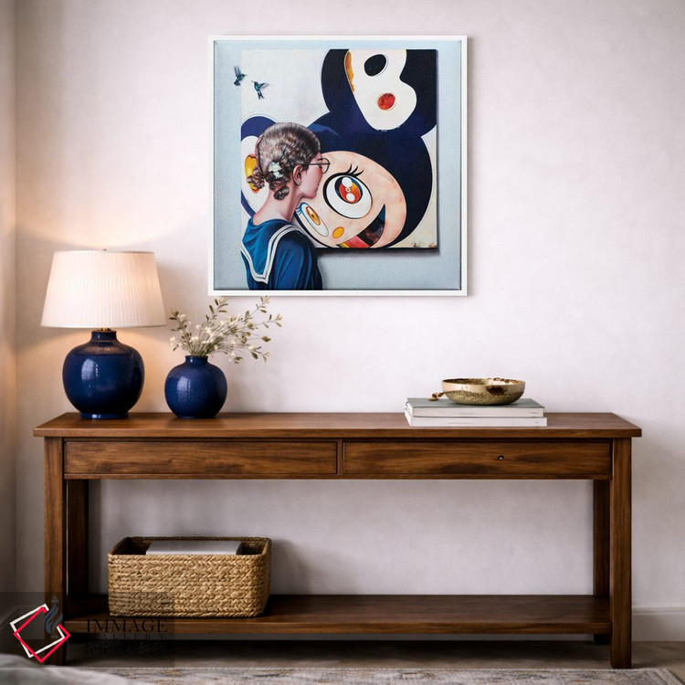 تابلو دکوراتیو عاشق هنر موراکامی اثر لیوا پاکالنه فانلی - D3W