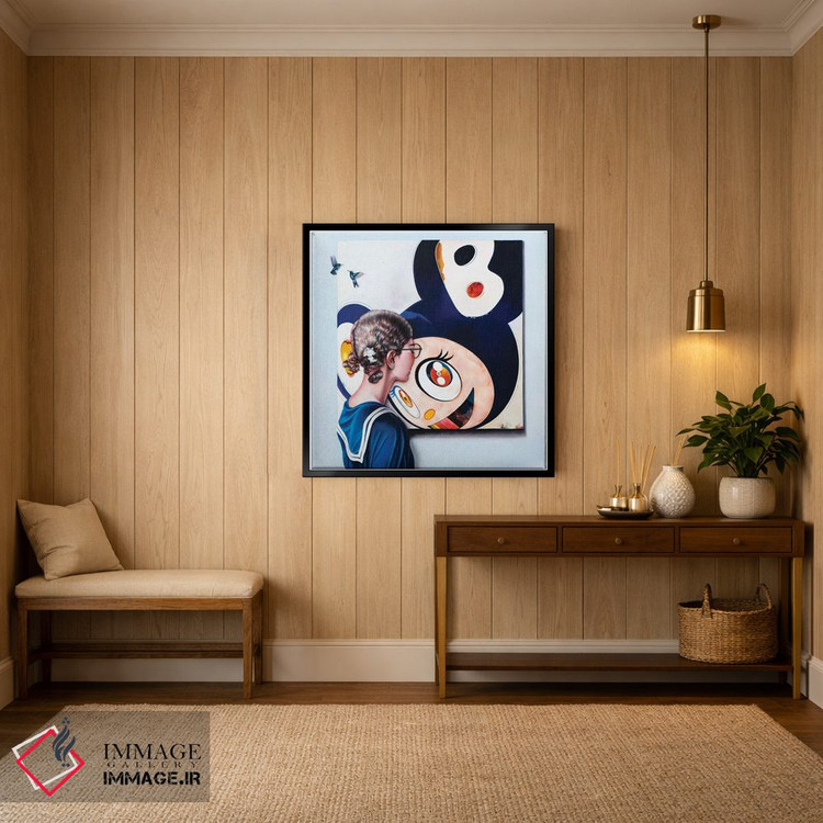 تابلو دکوراتیو عاشق هنر موراکامی اثر لیوا پاکالنه فانلی - D5B