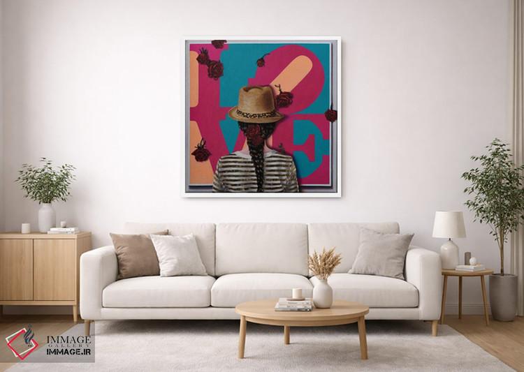 تابلو دکوراتیو عاشق هنر رابرت ایندیانا اثر لیوا پاکالنه فانلی - D1W