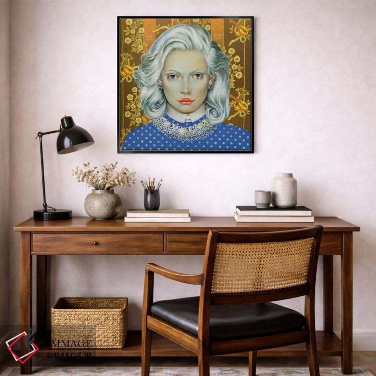 تابلو دکوراتیو دختری با موهای سفید اثر لیوا پاکالنه فانلی - D6B