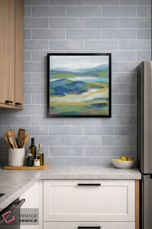 تابلو انتزاعی دشت غرش کنان اثر لرا - D5B