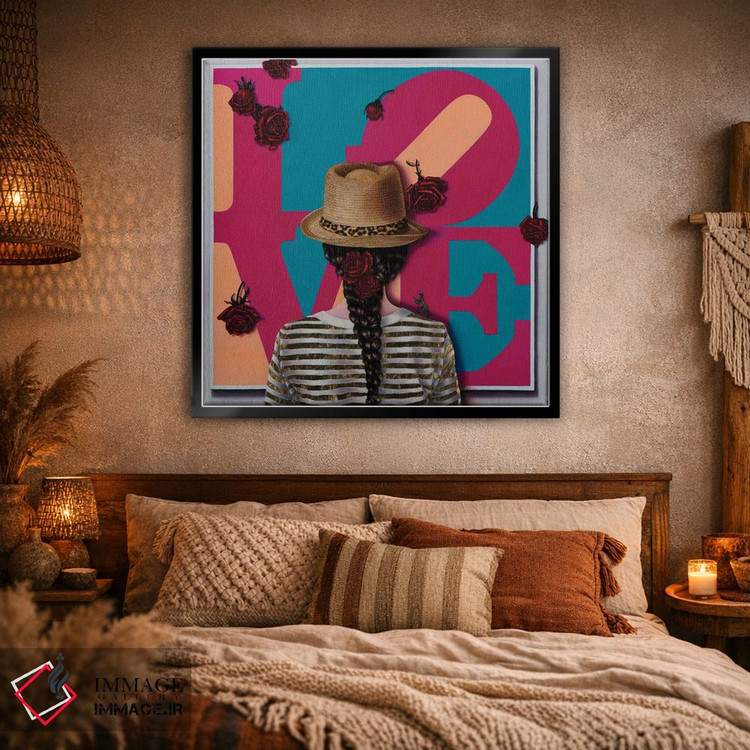 تابلو دکوراتیو عاشق هنر رابرت ایندیانا اثر لیوا پاکالنه فانلی - D2B