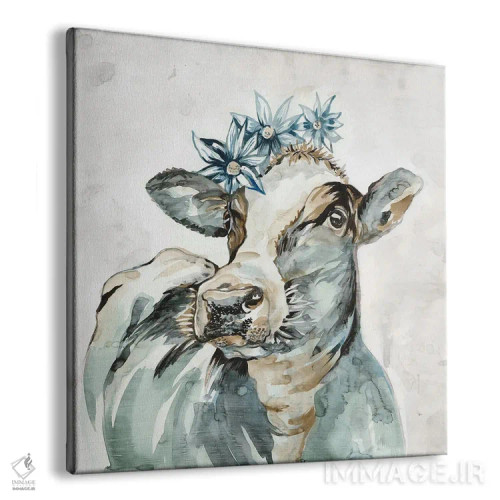 تابلو مدرن پرتره های روستایی اثر لرا - نمای پرسپکتیو محصول