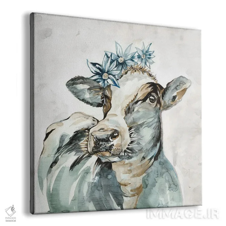 تابلو مدرن پرتره های روستایی اثر لرا - نمای پرسپکتیو محصول