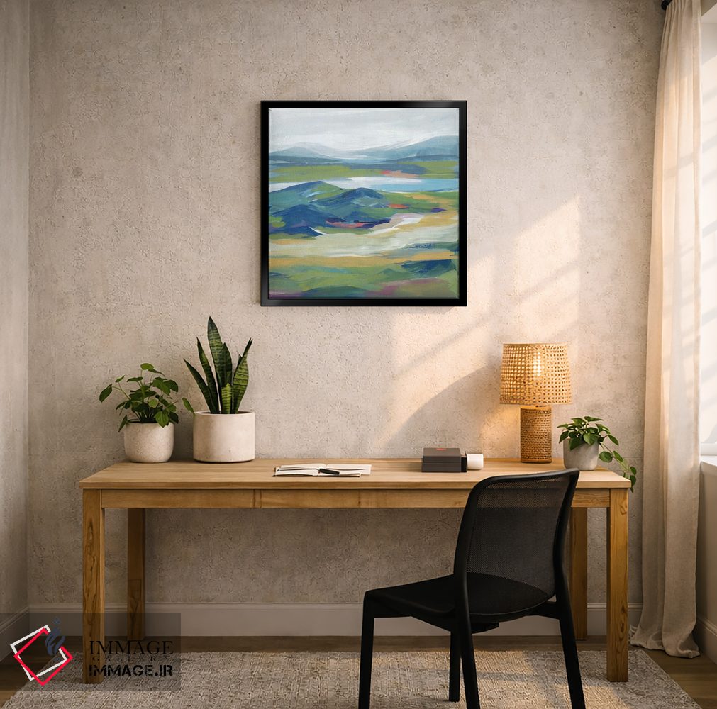 تابلو انتزاعی دشت غرش کنان اثر لرا - D6B