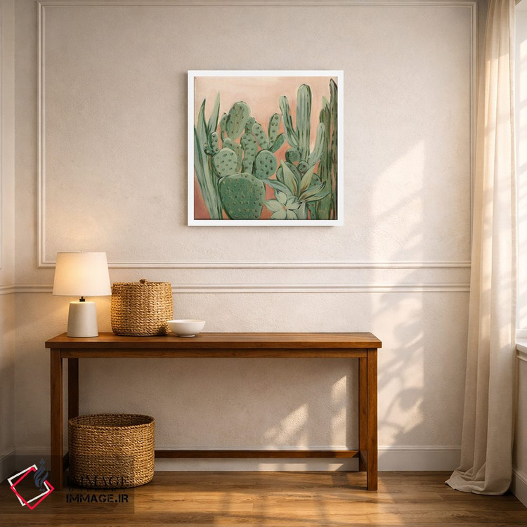 تابلو انتزاعی گرمای کاکتوس اثر لرا - D5W