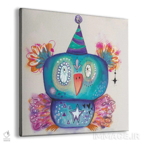 تابلو دکوراتیو پرنده مهمانی اثر تامارا لاپورت - نمای پرسپکتیو محصول