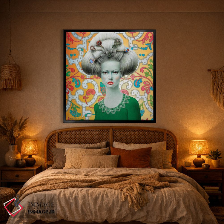 تابلو دکوراتیو دختر باروک اثر لیوا پاکالنه فانلی - D1B