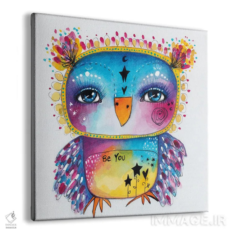 تابلو دکوراتیو کیوبی - خودت باش ۲ اثر تامارا لاپورت - نمای پرسپکتیو محصول