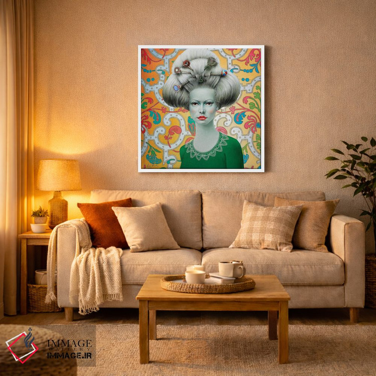 تابلو دکوراتیو دختر باروک اثر لیوا پاکالنه فانلی - D2W