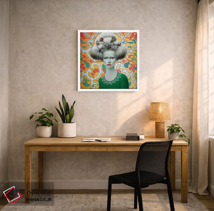 تابلو دکوراتیو دختر باروک اثر لیوا پاکالنه فانلی - D4W