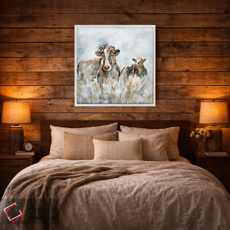 تابلو مدرن هماهنگی در چراگاه اثر لرا - D2W