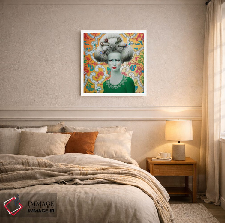 تابلو دکوراتیو دختر باروک اثر لیوا پاکالنه فانلی - D5W
