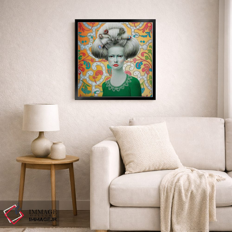 تابلو دکوراتیو دختر باروک اثر لیوا پاکالنه فانلی - D6B