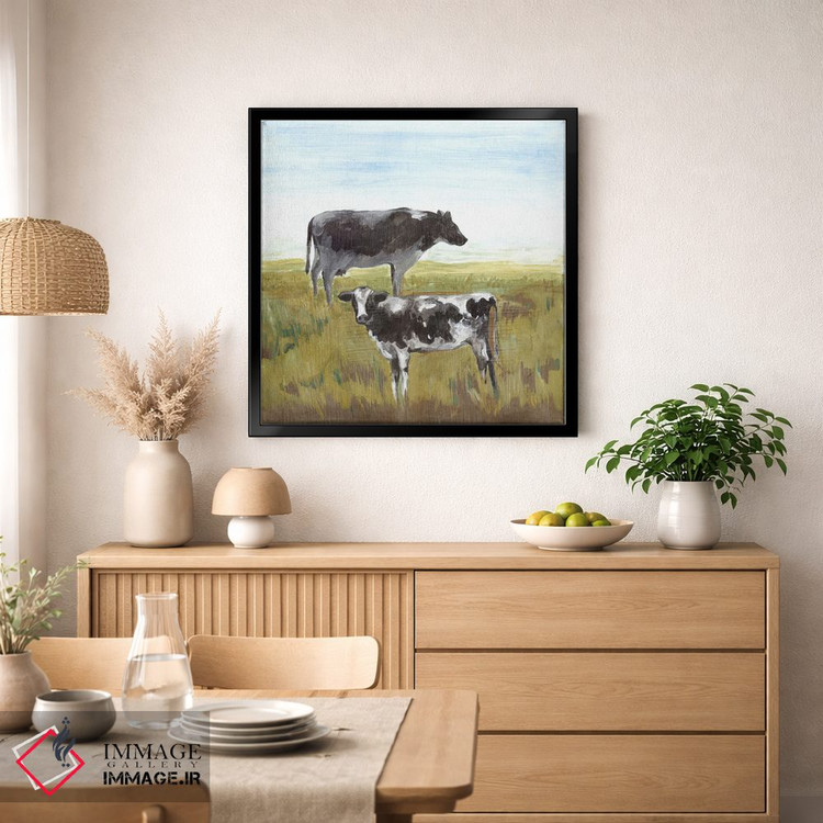 تابلو دکوراتیو چرندگان ملایم اثر لرا - D1B